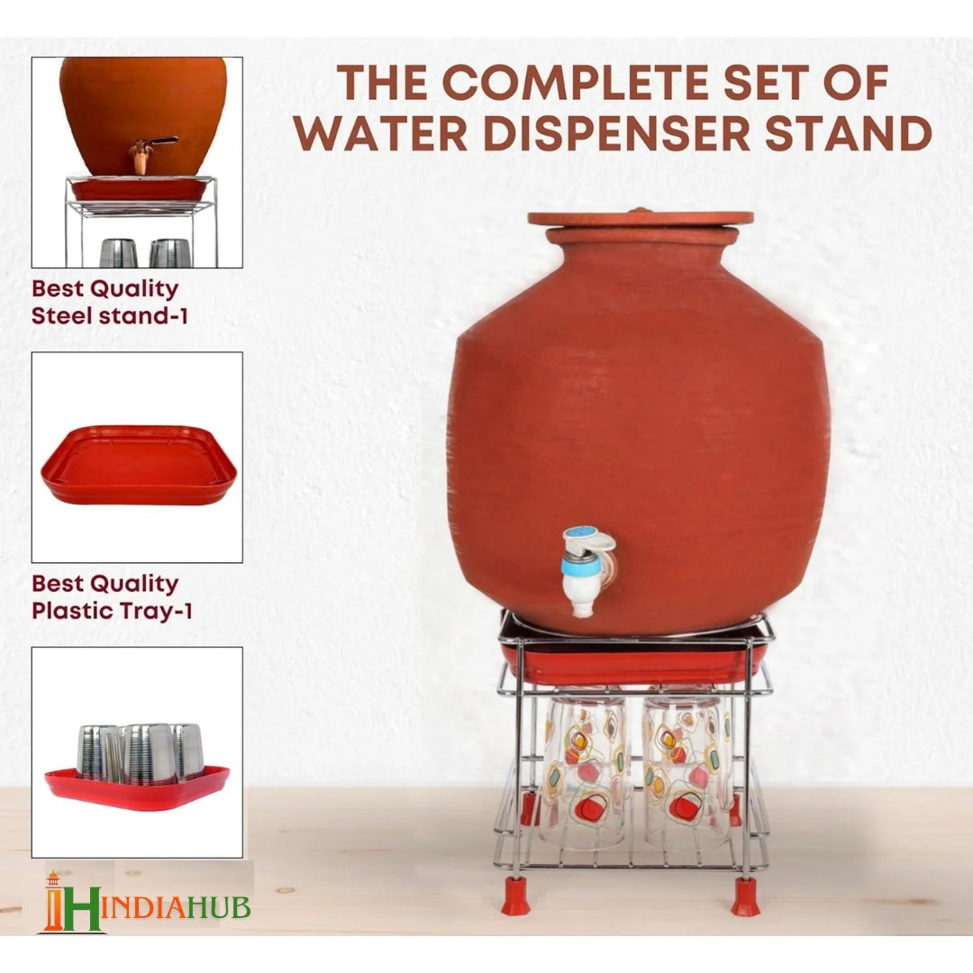 India Best Heavy Steel Matka Stand with Free Tray