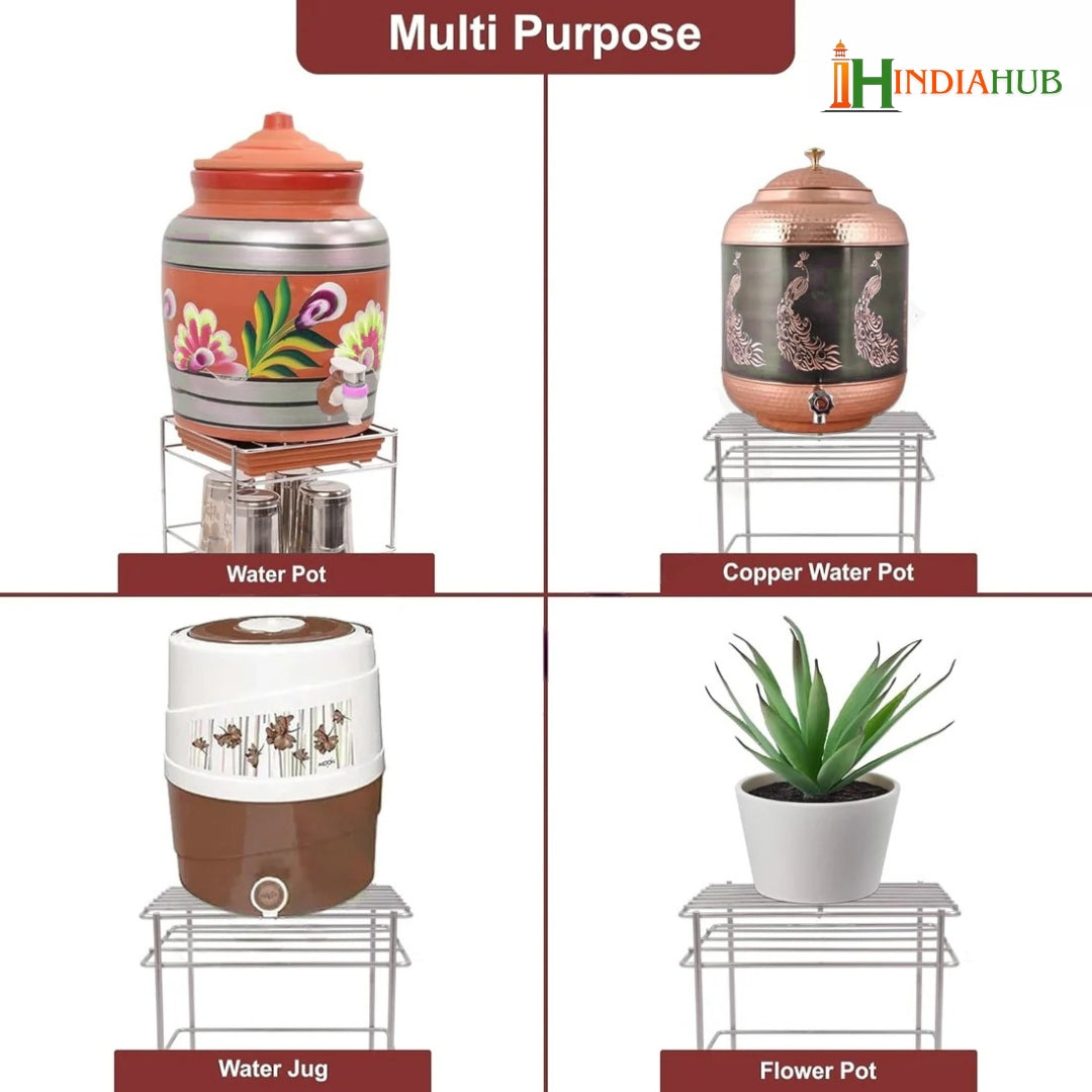India Best Heavy Steel Matka Stand with Free Tray