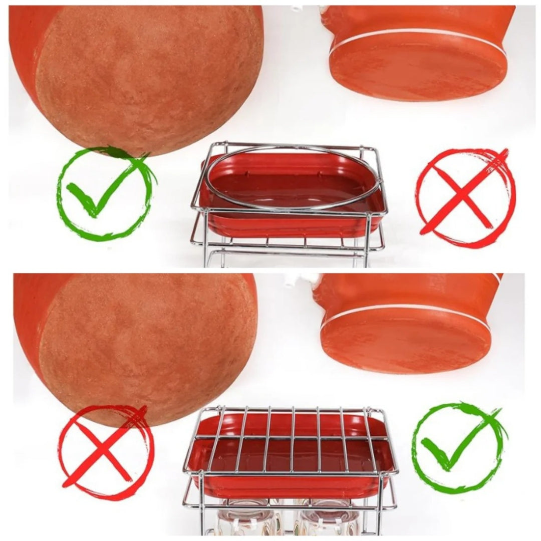 India Best Heavy Steel Matka Stand with Free Tray