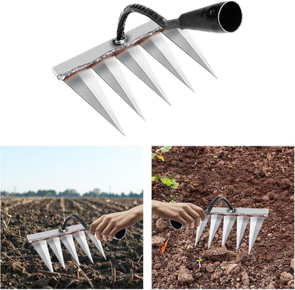 India Best 5 Teeth Carbon Steel Garden Weeding