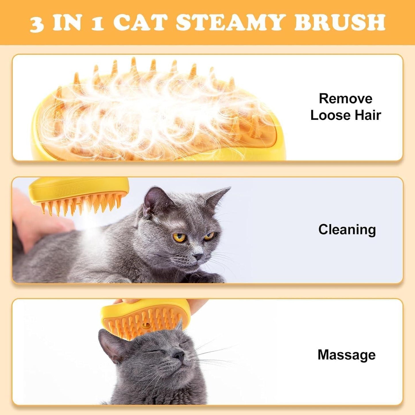 India Best Steaming Pet Hairbrush