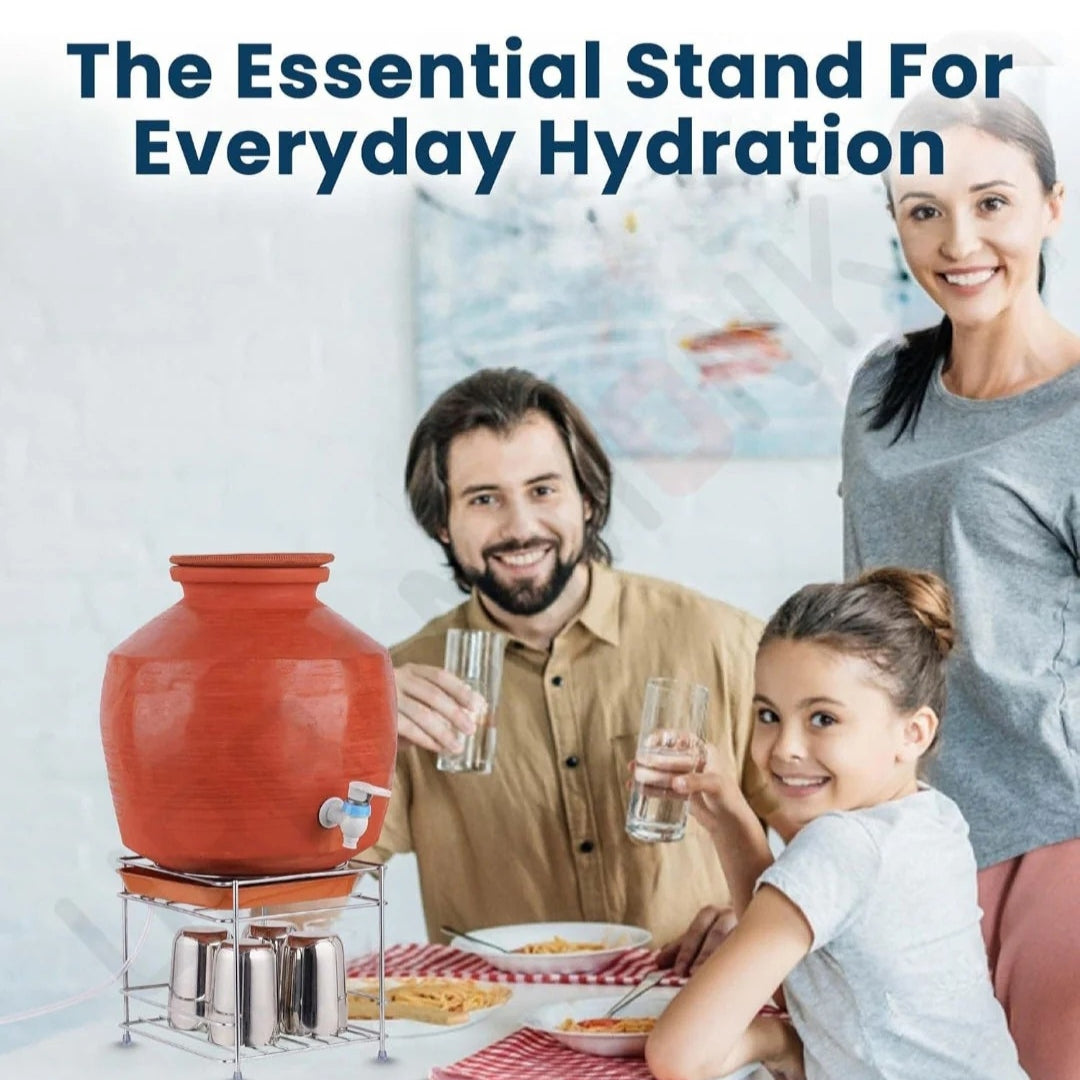 India Best Heavy Steel Matka Stand with Free Tray