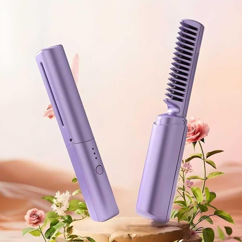 INDIAHUB Best Meneflix Cordless Portable Mini Hair Straightener & Hot Comb